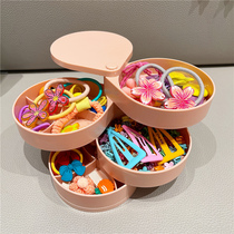 Baby hair accessories baby small hairpin Hairband head rope childrens rubber band storage box girls hair card accessories finishing box