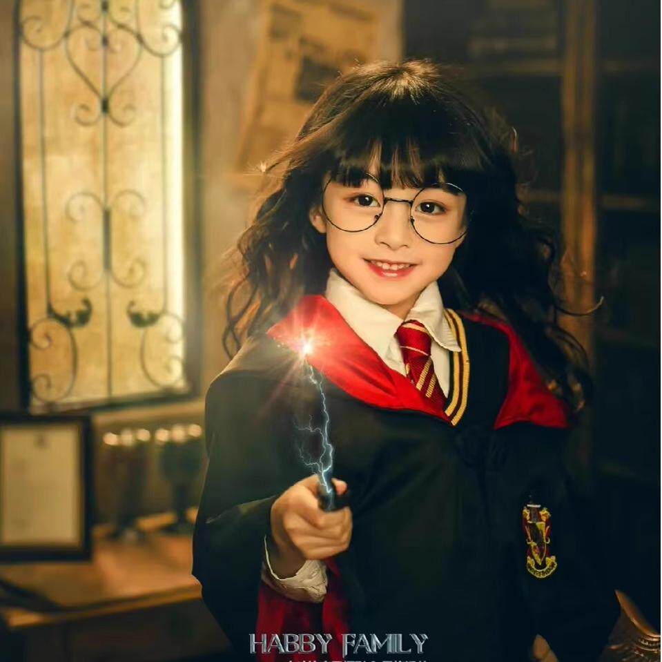 哈利波特儿童魔法袍cos服装男女孩学院长袍套装万圣节巫师袍斗篷_万圣_淘宝游戏网
