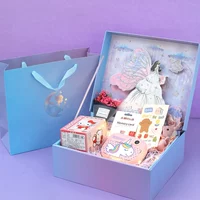 Розовая подарочная коробка, конструктор, единорог, 32G