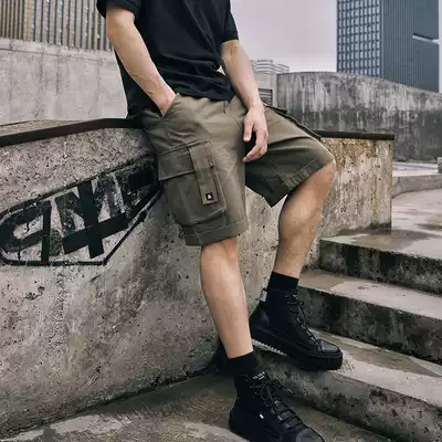 APEZ tooling shorts men's fashion brand multi-pocket loose leisure Japanese trend Yu Wenle summer straight five-leggings