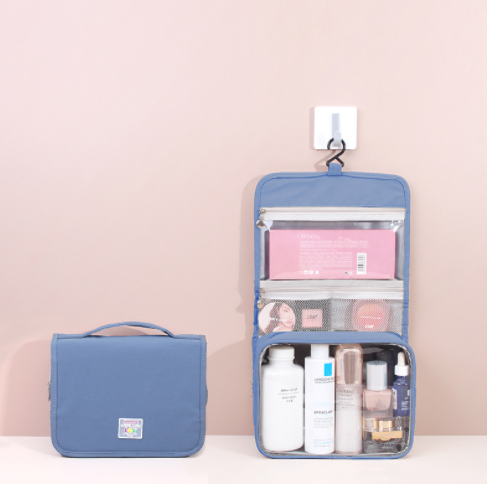 Customized high-end business travel wash bag portable storage bag portable dry and wet separation cosmetic bag printed logo gift