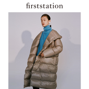 Daya nhà firststation mùa đông mới của phụ nữ quần áo thể tích cảm giác ấm áp mịn xuống áo khoác HFEIAY232A