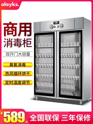olayks commercial disinfection cabinet large capacity hot air circulation tableware disinfection bowl cabinet double door canteen vertical cleaning cabinet