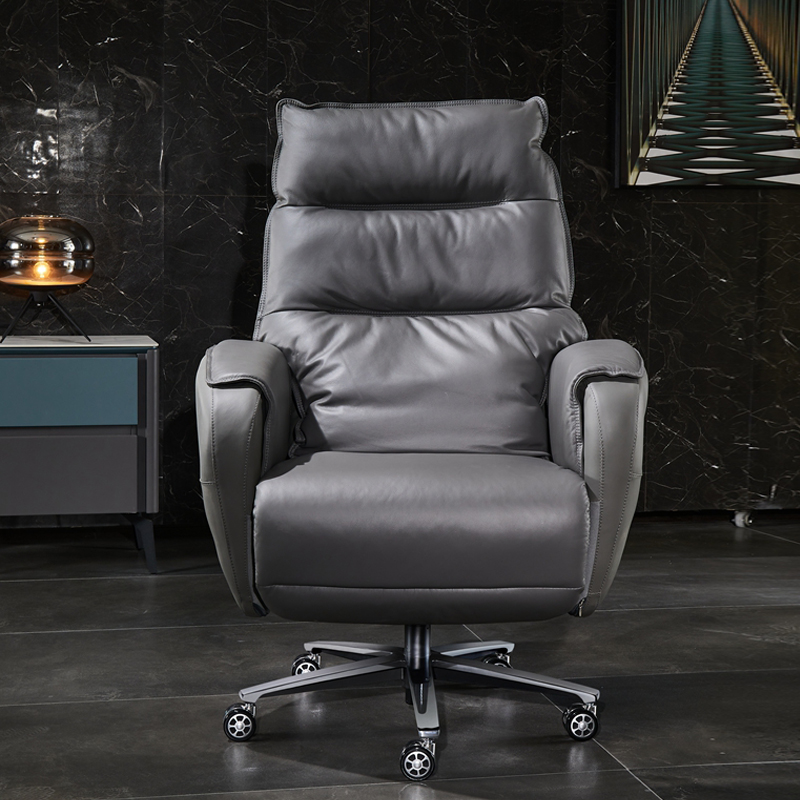 Boss chair home business computer chair reclining office chair comfortable sedentary leather executive chair crest lumbar support