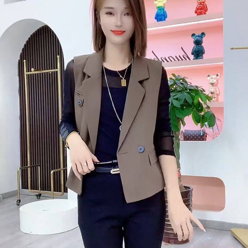 Женская жилетка 小个子西装马甲女士外穿2025春秋季新款女式背心洋气时髦马夹外套