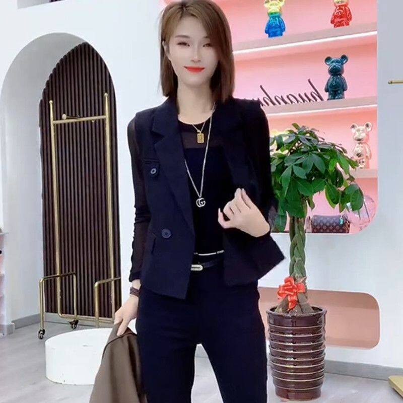 Женская жилетка 小个子西装马甲女士外穿2025春秋季新款女式背心洋气时髦马夹外套
