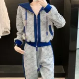 Демисезонная модная спортивная толстовка для отдыха, комплект, в западном стиле