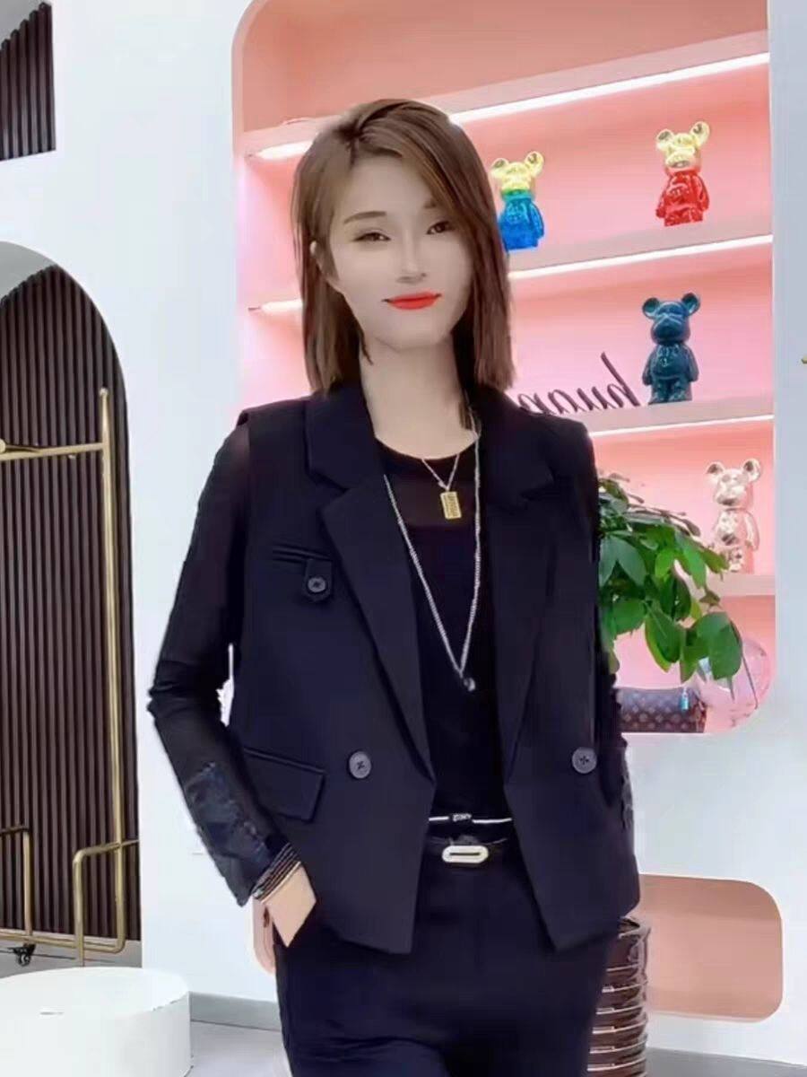 Женская жилетка 小个子西装马甲女士外穿2025春秋季新款女式背心洋气时髦马夹外套
