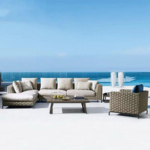 Nordic Outdoor Furniture Leisure Villa Hotel Atrium Rattan sofa-style Terrace Room Terrace Garden Sale section Design chair