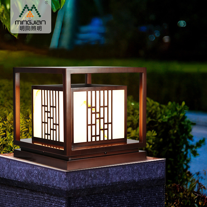 New Chinese Wall Ball Power Lights Power Outdoor Waterproof Door LightsStainless Steel Villa Door Pillar LightsEngineering Garden Lights