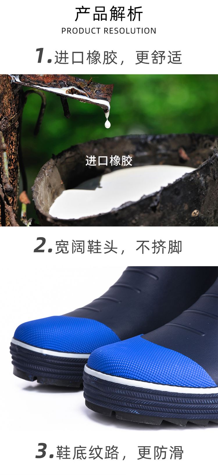 Bán nóng của nam giới ống cao cao su chống trượt ủng đi mưa dành cho người lớn overshoes thời trang giày cao su nước ủng thủy triều ủng ấm - Rainshoes