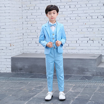 Boy handsome suit dress suit British style childrens dress host performance costume