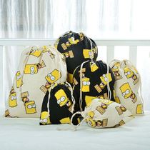 Storage bag small objects canvas storage bag drawstring corset pocket student small pocket sundry bag shoes