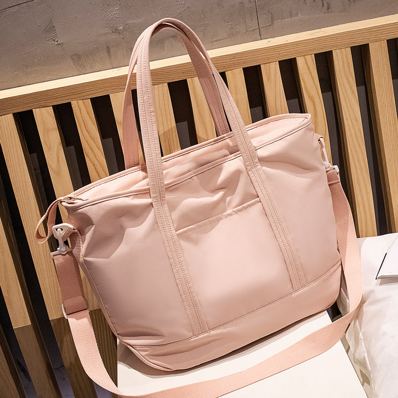 Travel bag women's new trendy light and simple nylon cloth tote bag short-distance portable men's business travel luggage bag