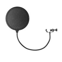 Microphone Double-layer blowout net blowout cover k song recording broadcast anti-noise net Sound card microphone accessories set