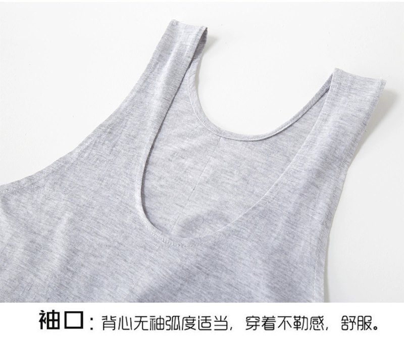 Người đàn ông trung niên và cao tuổi Vest vượt rào của người đàn ông vải cotton bố cỡ lớn thoáng khí ông già lỏng lẻo đáy quần áo cotton mùa hè - Áo vest