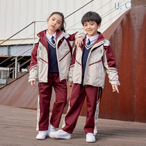 Kindergarten Autumn Winter Garden Clothing Three Sets Of Submachine Clothes Three-in-one Banfu Sports Casual Elementary School Uniforms School Uniforms