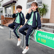 Primary school uniforms spring and autumn three-piece childrens class uniforms sports games kindergarten uniforms spring and autumn costumes