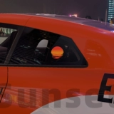 Автомобильная наклейка ретро -стиль индивидуальность сеть красная паровая волна закат, закат автомобиль, окно электрическая бутылка автомобиль мотоцикл наклейка