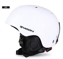 moon ski helmet Mens and womens single and double board ski helmet full helmet Ultra-light equipment adult snow helmet