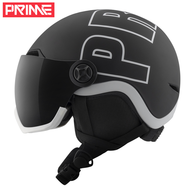 Prime new ski helmet snow mirror one professional men's and women's single board double board warm ski helmet ski protector