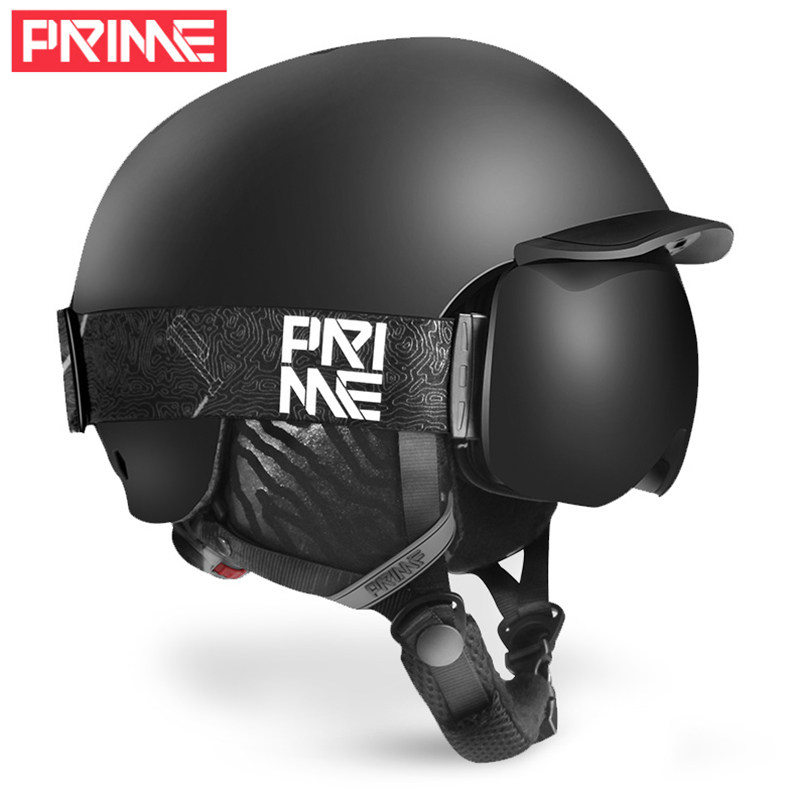 Prime ski snow helmet men's and women's super light ski helmet snow mirror set professional single board double board ski equipment