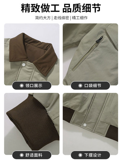 Jeep 90 Samt amerikanische Daunenjacke Herren Winter neue Retro-Reversjacke warme und verdickte kältebeständige Samtjacke