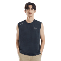 Jeep ice silk vest mens summer thin elastic sports sleeveless T-shirt mens fitness basketball vest top t