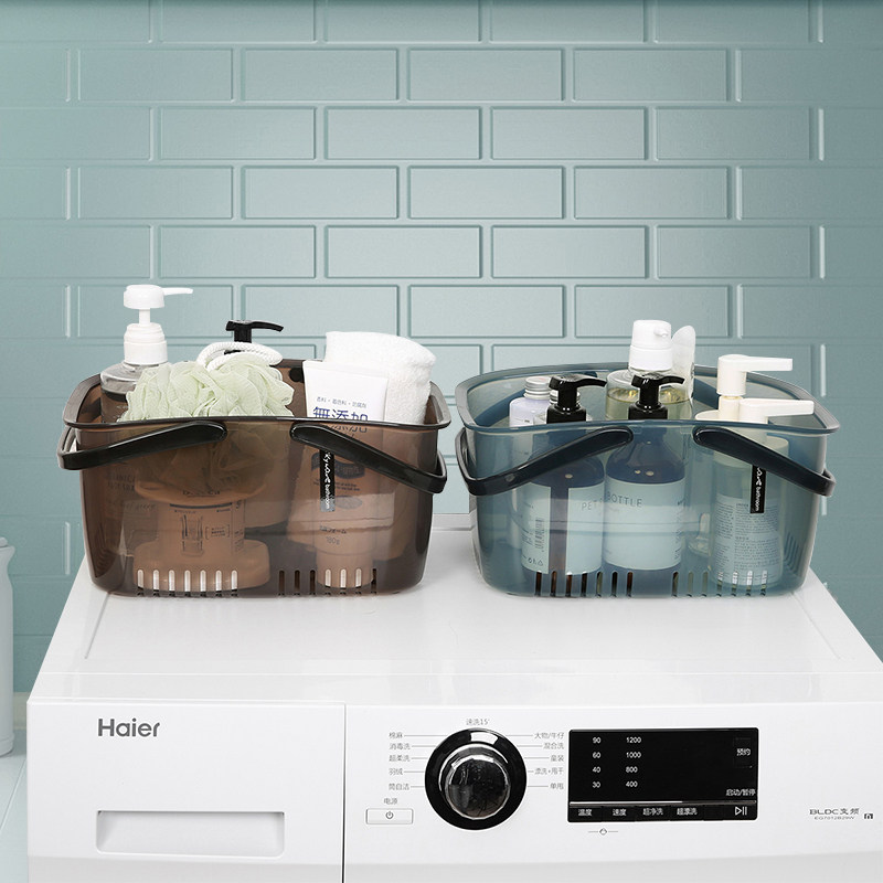 South Korea imported bathroom bath basket portable bath basket storage basket student bath basket large capacity swimming bath basket