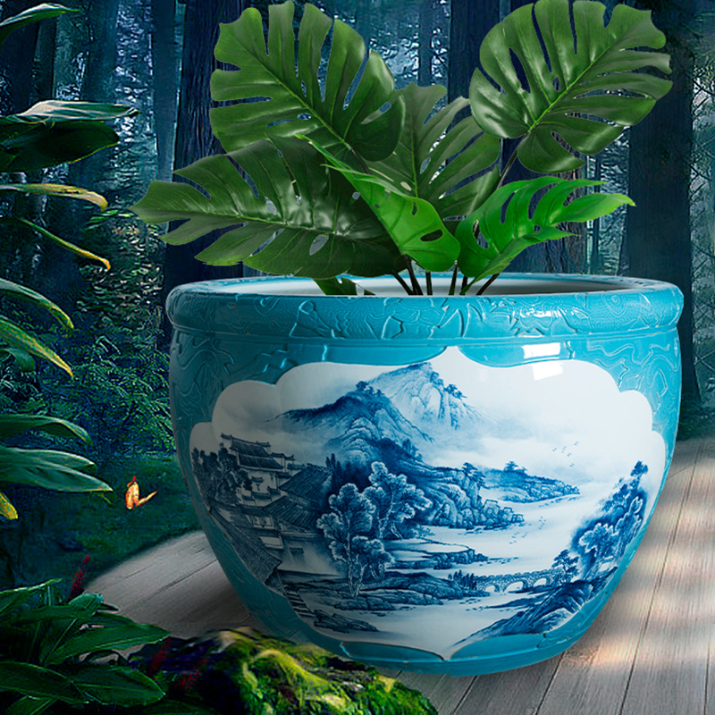 Jingdezhen ceramics cornucopia sitting room porch feng shui opening gifts decorative furnishing articles furnishing articles a thriving business. A basin