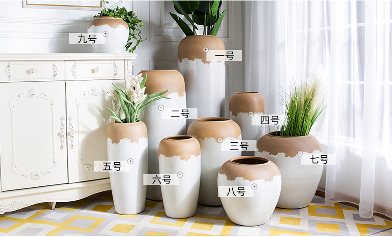 Nordic vase jingdezhen white clay creative household ceramics dried flowers contracted flower arrangement sitting room adornment is placed