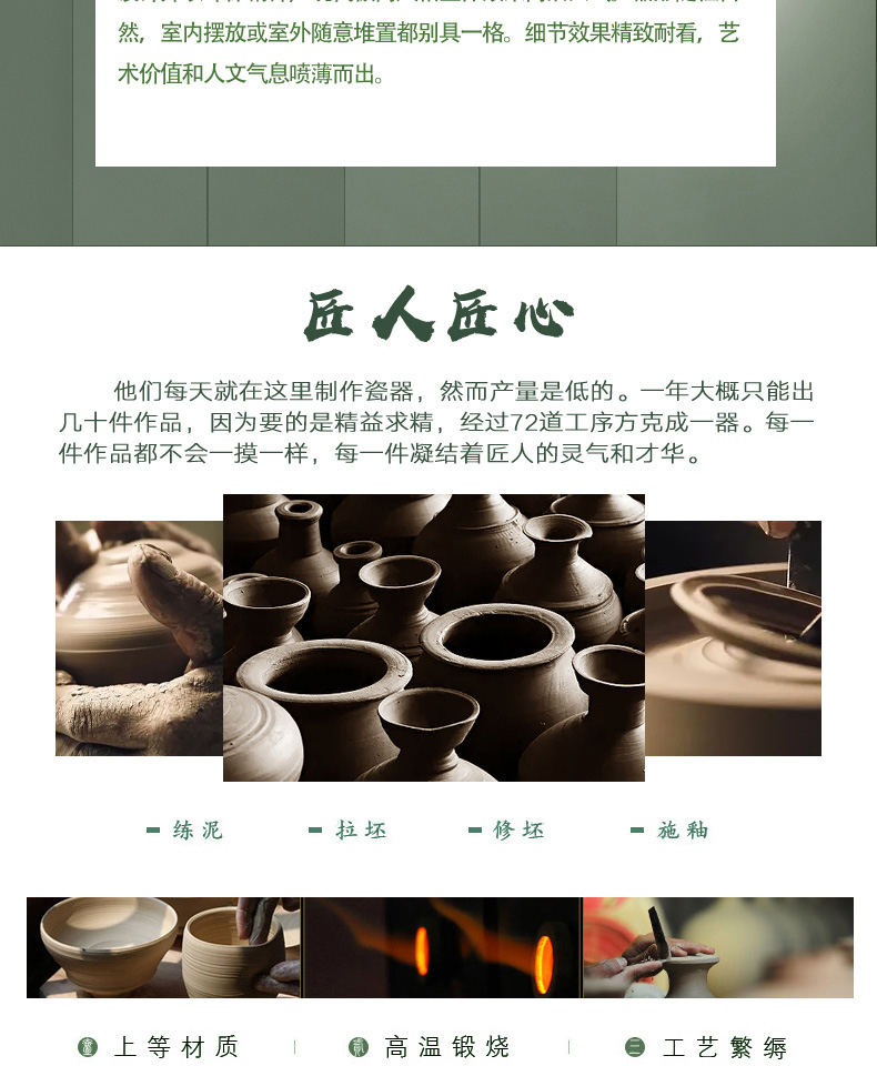 Restoring ancient ways of jingdezhen ceramic big pottery vase household dried flower arranging flowers furnishing articles I and contracted sitting room be born