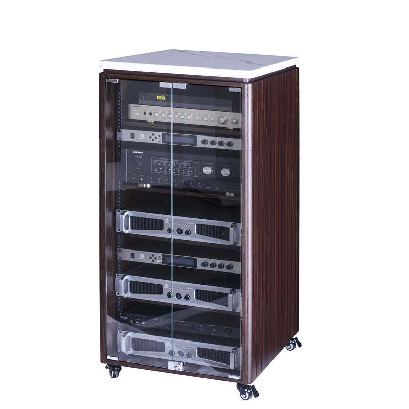AV Power Amplifier Cabinet Home Theater Sound Equipment Equipment Equipment Power Amplifier Rack Audiovisual Wood-standing Cabinet mobile shelving