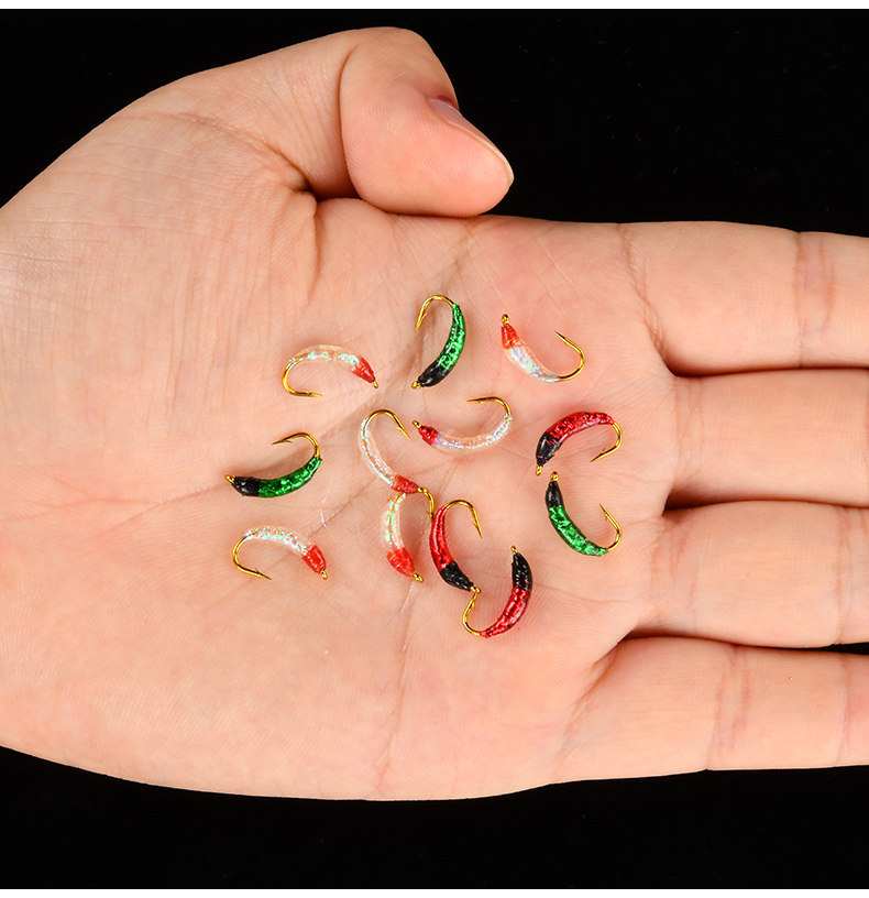 Дорожные суб- приманки 猎鱼传奇飞蝇钩鱼鳞钩路亚白条马口假饵溪哥翘嘴罗非仿昆虫饵鱼饵