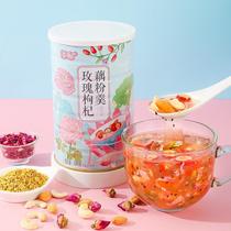 Small Six Gourmet Good Love Rose Medlar Lotus Root Powder Spoon Instant Granular Lotus Root Powder Nutrient Delicious Mellow 500g jar L-1