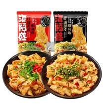 Haifusheng red oil dough 2 taste non-fried high temperature curing process Q pop smooth aroma force nutrition and delicious