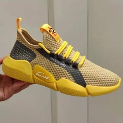 Spring, summer and autumn breathable and wear-resistant sports shoes, outdoor hiking canvas shoes, non-slip construction site work wear, men's shoes, student shoes
