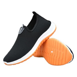 Canvas Shoes, Old Beijing Style, for Middle-Aged and Elderly Women, Thickened Rubber Sole, Slip-On, Lightweight, Mom's Walking Shoes