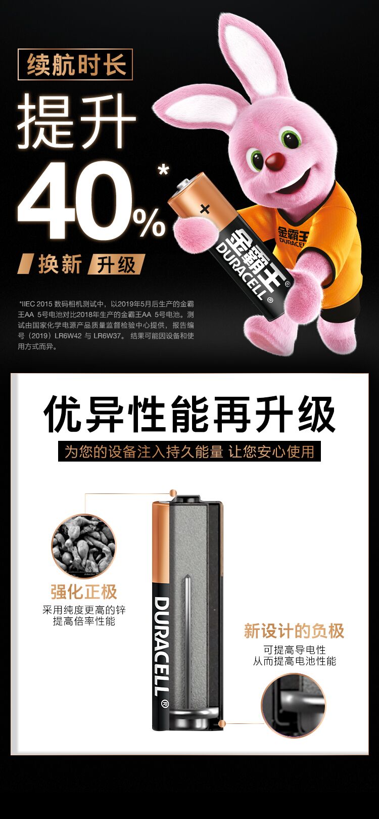 金霸王 5号碱性电池 8节 图1