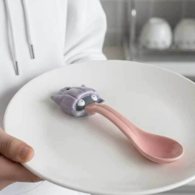 【Original】Large Tongue Clam Funny Long Tongue Ceramic Spoon Cute Long Handle Coffee Stirring Spoon High-Value Gift 【Original】Large Tongue Clam Funny Long Tongue Ceramic Spoon Cute Long Handle Coffee Stirring Spoon High-Value Gift