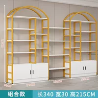 Длина 340 см, ширина 30 см, высота 215 см [простая дверь], белая полка [Тип D]