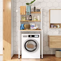 Белый стеллаж для хранения [тележка с полотенцесушителем трехслойная доска]