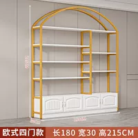 Длина 180 см, ширина 30 см, высота 215 см [дверь в европейском стиле], белая полка [Тип D]