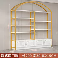 Длина 200 см, ширина 30 см, высота 215 см [дверь в европейском стиле], белая полка [Тип D]