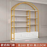 Длина 160 см, ширина 30 см, высота 215 см [дверь в европейском стиле], золотая полка [Тип D]