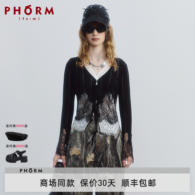 [Same Style as in Shopping Malls] Phorm2026 New Autumn Clothing Slim Fit Wool Knit Sweater G09621636