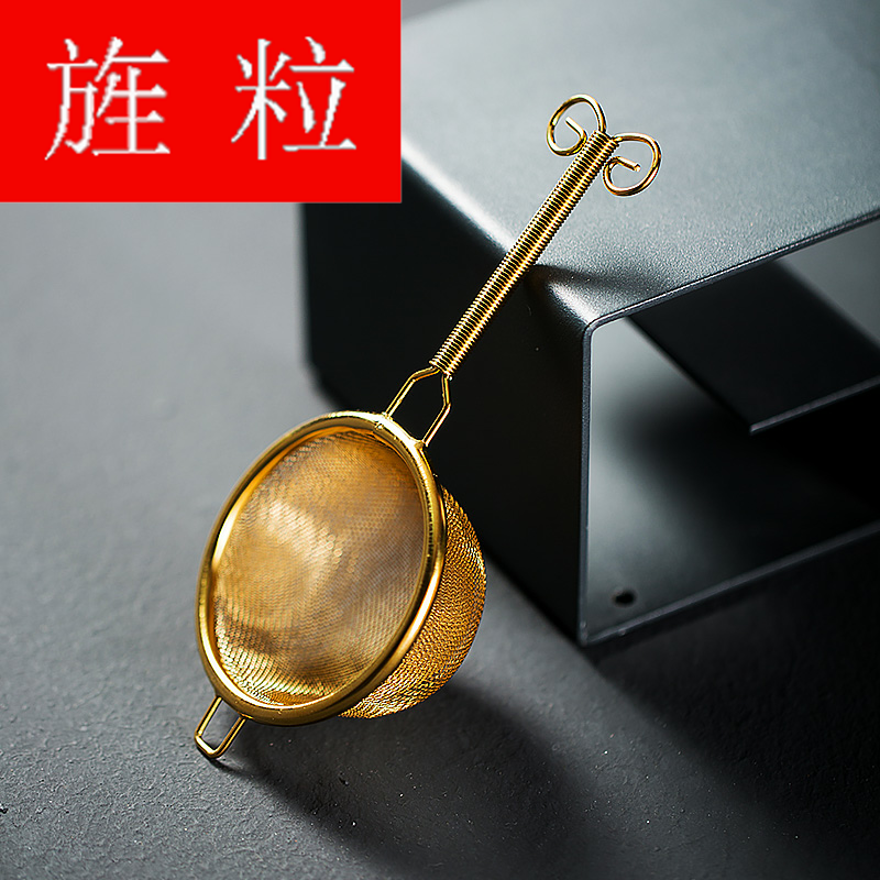 Continuous grain of pure copper metal tea good creative tea strainer Japanese manual isolation filter kung fu tea accessories