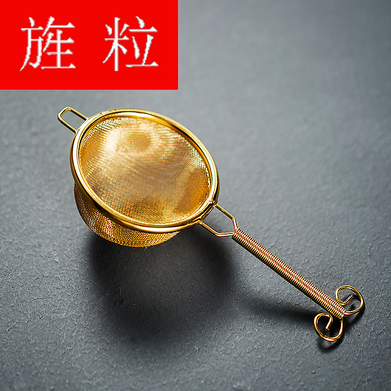 Continuous grain of pure copper metal tea good creative tea strainer Japanese manual isolation filter kung fu tea accessories