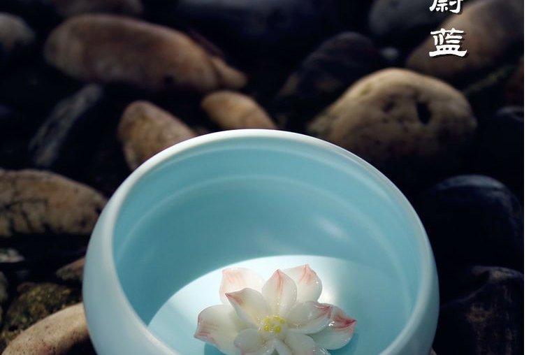 Continuous grain of familiar lotus furnishing articles boutique tea tea to keep checking ceramic tea play zen lotus tea pet tea sets