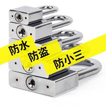 Old rust-proof large iron door drawer lock padlock lock buckle bathing iron luggage door children anti-theft lock key pull